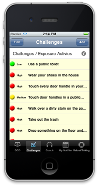 OCD Manager iPhone App