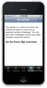 Panic Manager - iPhone Therapy App