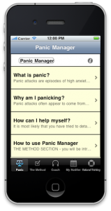 Panic Manager - iPhone Therapy App